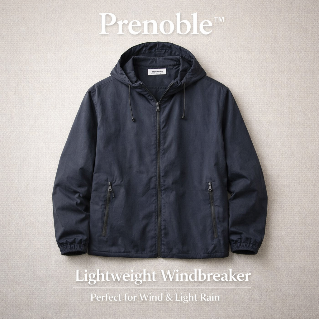 Prenoble™ UrbanShield Lightweight Windbreaker  🧥 Built for Changing Weather. Designed for Everyday Life.