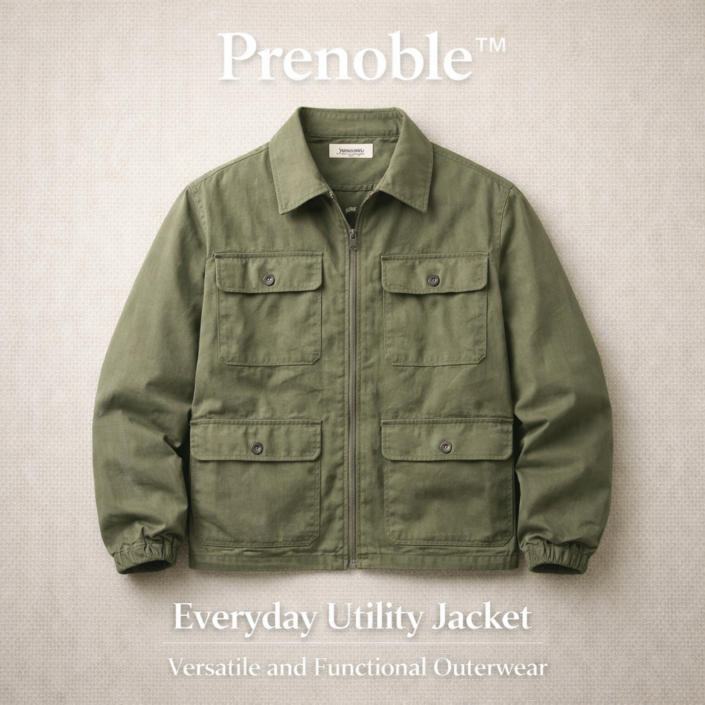 Prenoble™ FieldPro Utility Jacket  🪖 Practical Design. Everyday Durability.